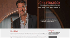Desktop Screenshot of johnfedchock.com