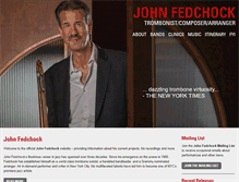 Tablet Screenshot of johnfedchock.com